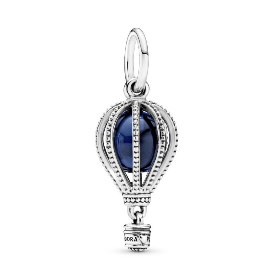 Charms Joyas Pandora | Charm Colgante De Viaje Globo Aerostatico Azul Oscuro