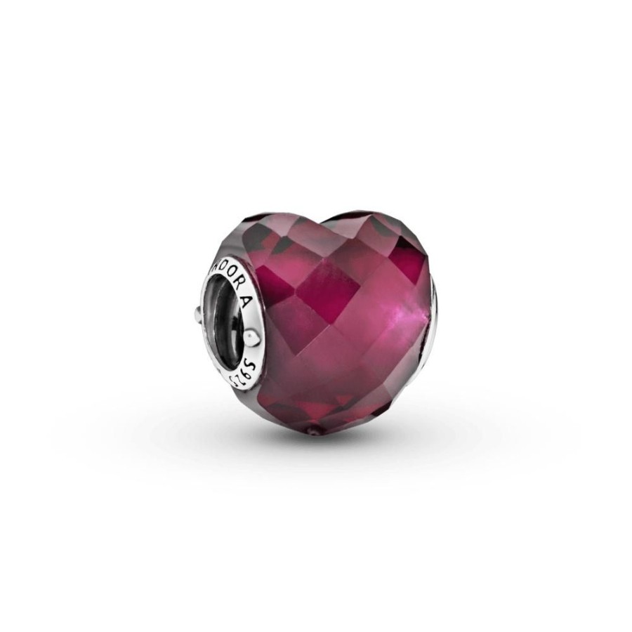 Charms Joyas Pandora | Charm Corazon Rosa Fucsia