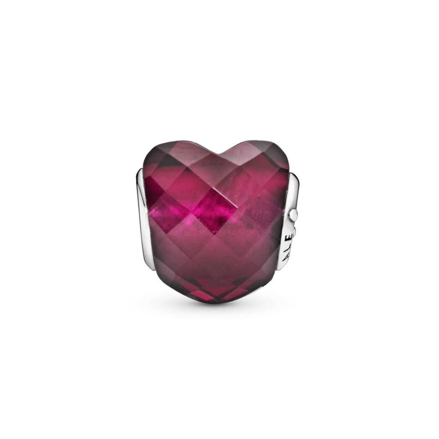 Charms Joyas Pandora | Charm Corazon Rosa Fucsia