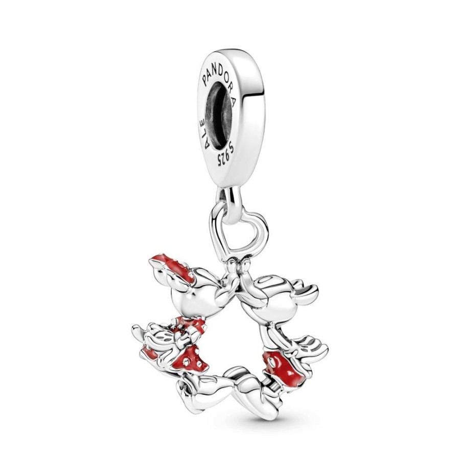 Charms Joyas Pandora | Charm Colgante Beso De Mickey Mouse Y Minnie Mouse De Disney