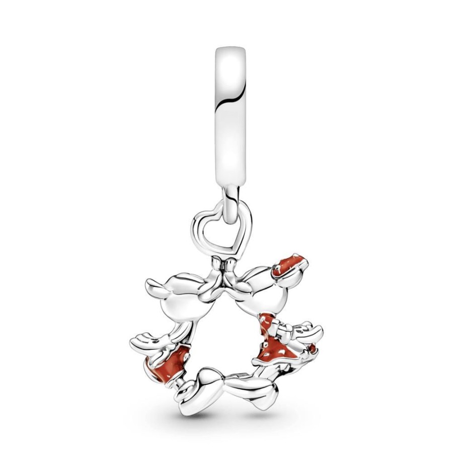 Charms Joyas Pandora | Charm Colgante Beso De Mickey Mouse Y Minnie Mouse De Disney