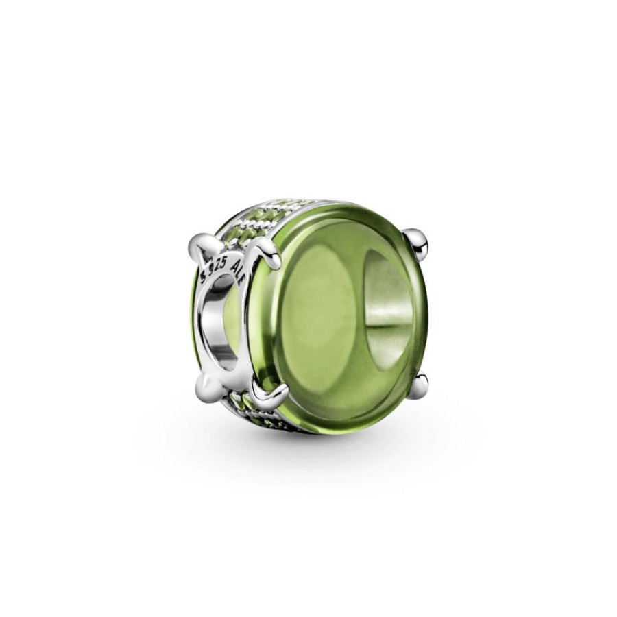 Charms Joyas Pandora | Charm Cabujon Oval Verde