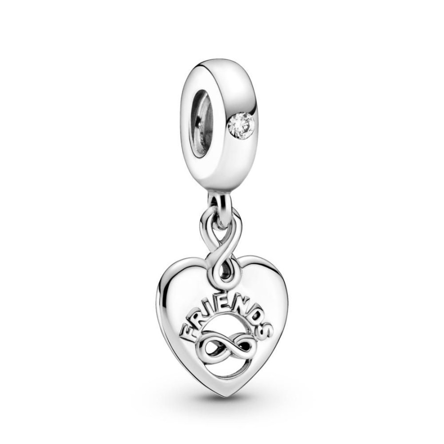 Charms Joyas Pandora | Charm Colgante Corazon Amigas Para Siempre