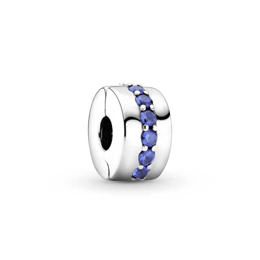 Charms Joyas Pandora | Clip Azul Brillante