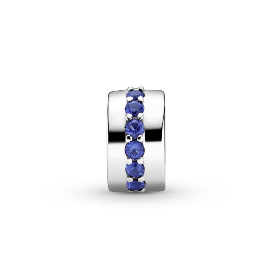 Charms Joyas Pandora | Clip Azul Brillante