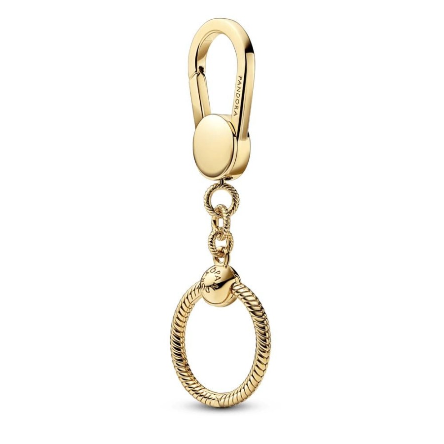 Charms Joyas Pandora | Soporte Para Charms Bolsa Pequena De Pandora Moments Recubrimiento En Oro De 14K