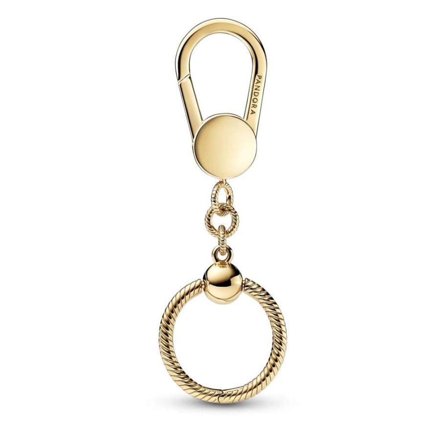 Charms Joyas Pandora | Soporte Para Charms Bolsa Pequena De Pandora Moments Recubrimiento En Oro De 14K