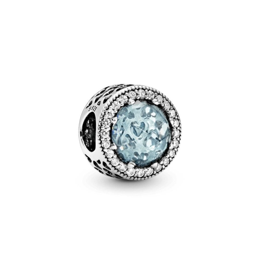 Charms Joyas Pandora | Charm Glaciar Azul Resplandeciente