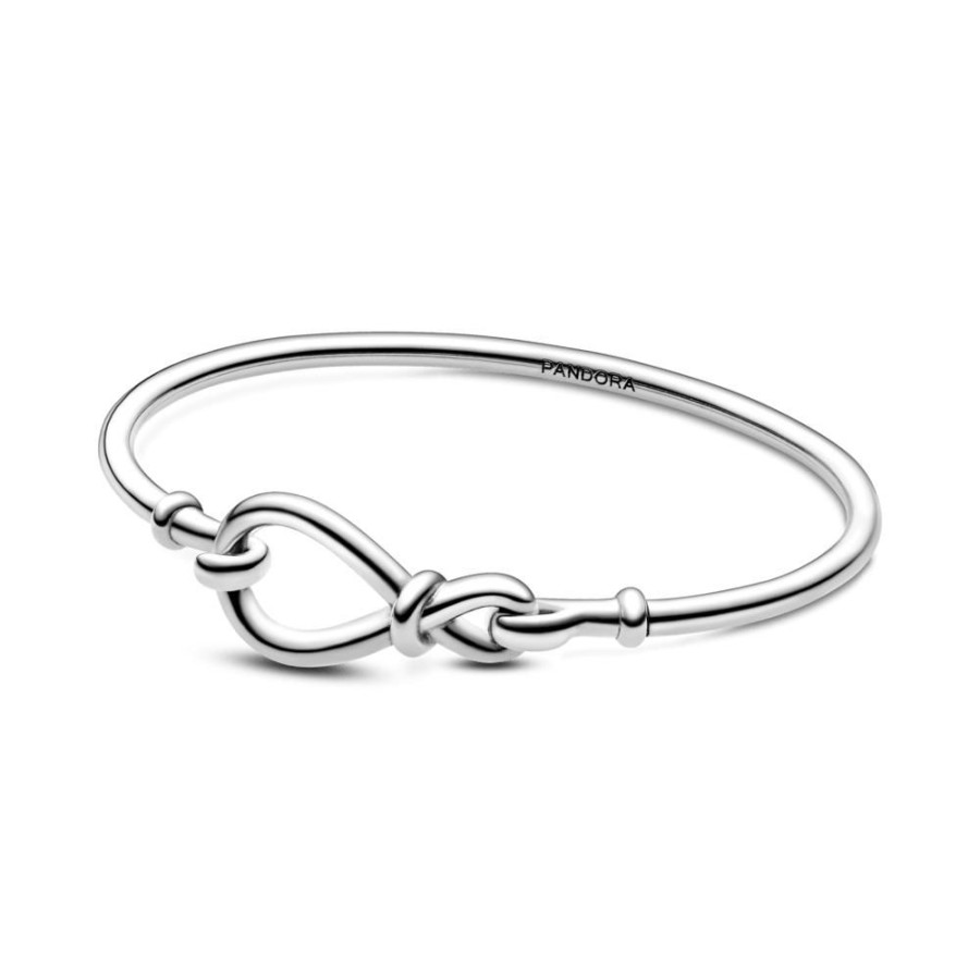 Brazaletes Joyas Pandora | Brazalete Rigido Nudo Infinito