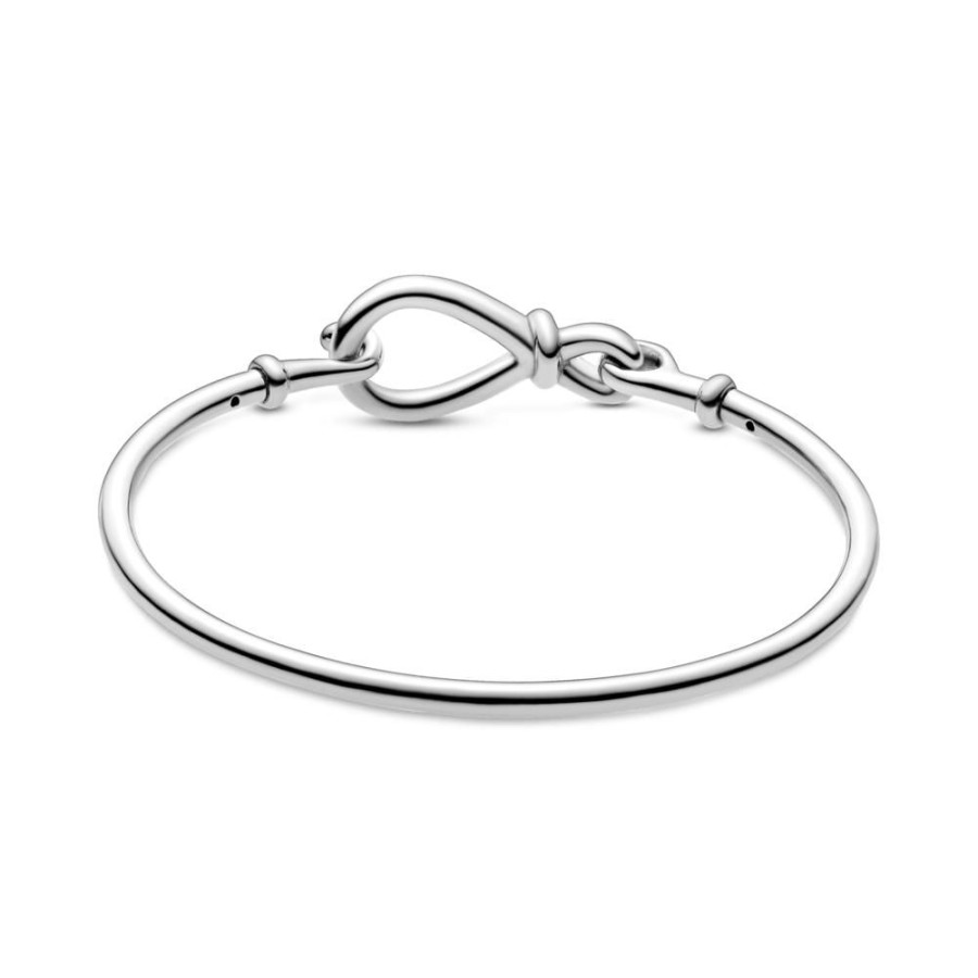 Brazaletes Joyas Pandora | Brazalete Rigido Nudo Infinito