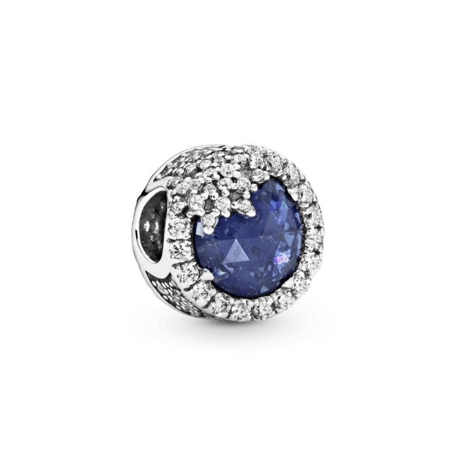 Charms Joyas Pandora | Charm Azul Con Copos De Nieve