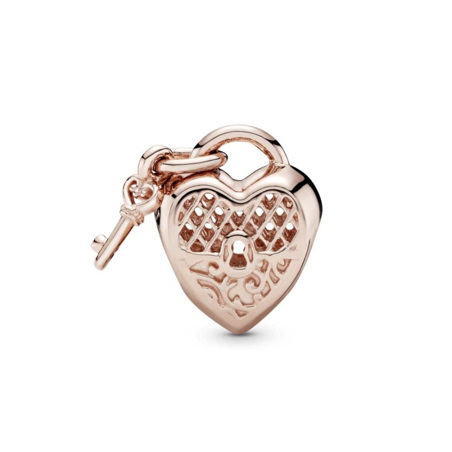 Charms Joyas Pandora | Charm Corazon Yo Te Amo Recubrimiento En Oro Rosa De 14K