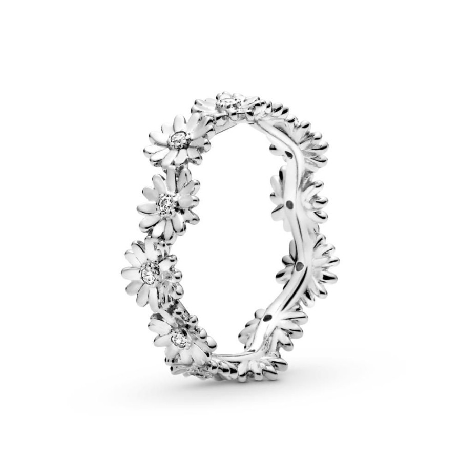 Anillos Joyas Pandora | Anillo Corona De Margaritas Brillantes