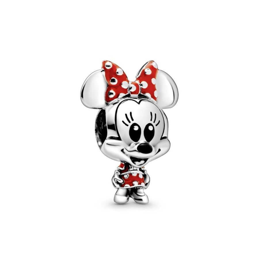 Charms Joyas Pandora | Charm Vestido De Lunares Y Mono De Minnie Mouse De Disney