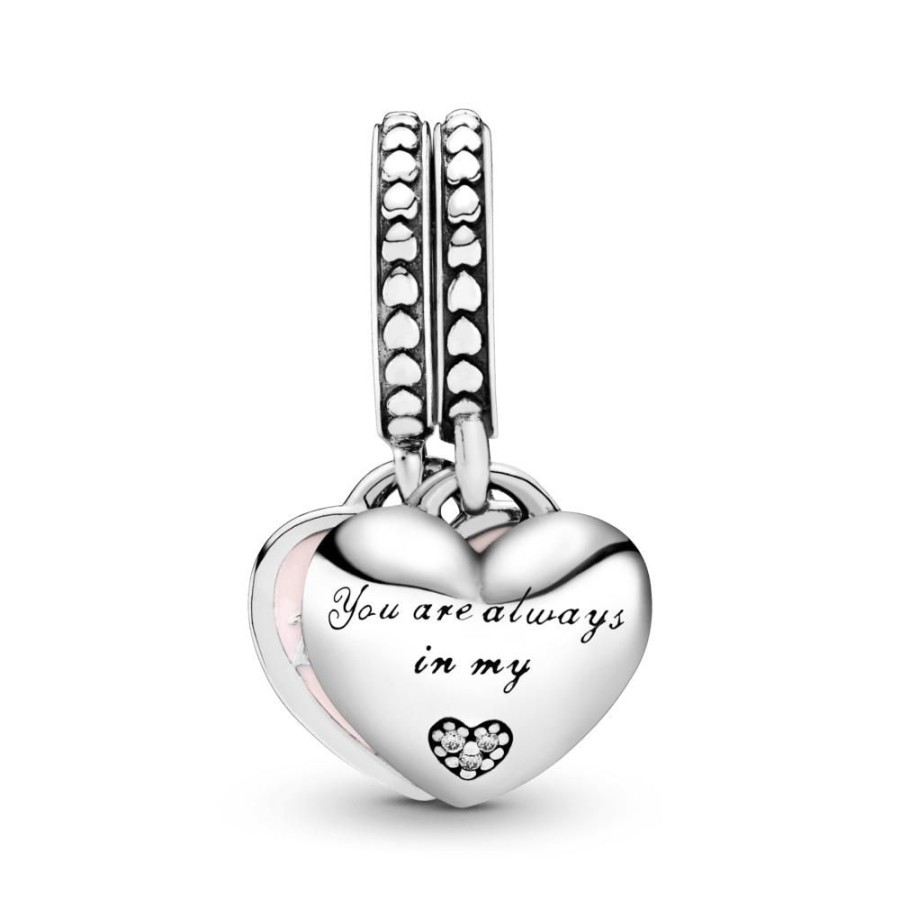 Charms Joyas Pandora | Charm Colgante Corazones De Madre E Hija