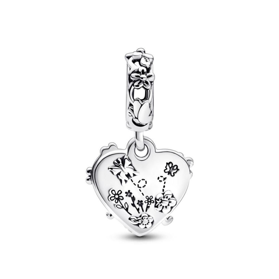 Charms Joyas Pandora | Charm Colgante Doble Winnie Pooh Y Piglet De Disney Pandora Plata Esterlina